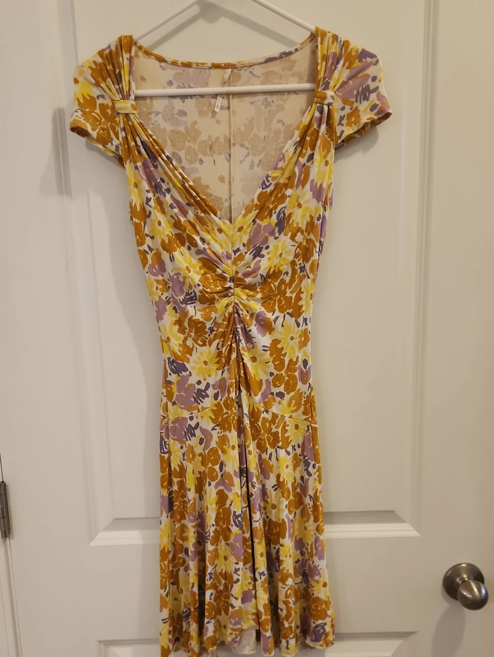 Free People Floral Key To Your Heart Mini Dress